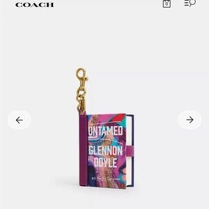 NWT Coach Book Purse Charm - Untamed By Glennon Doyle